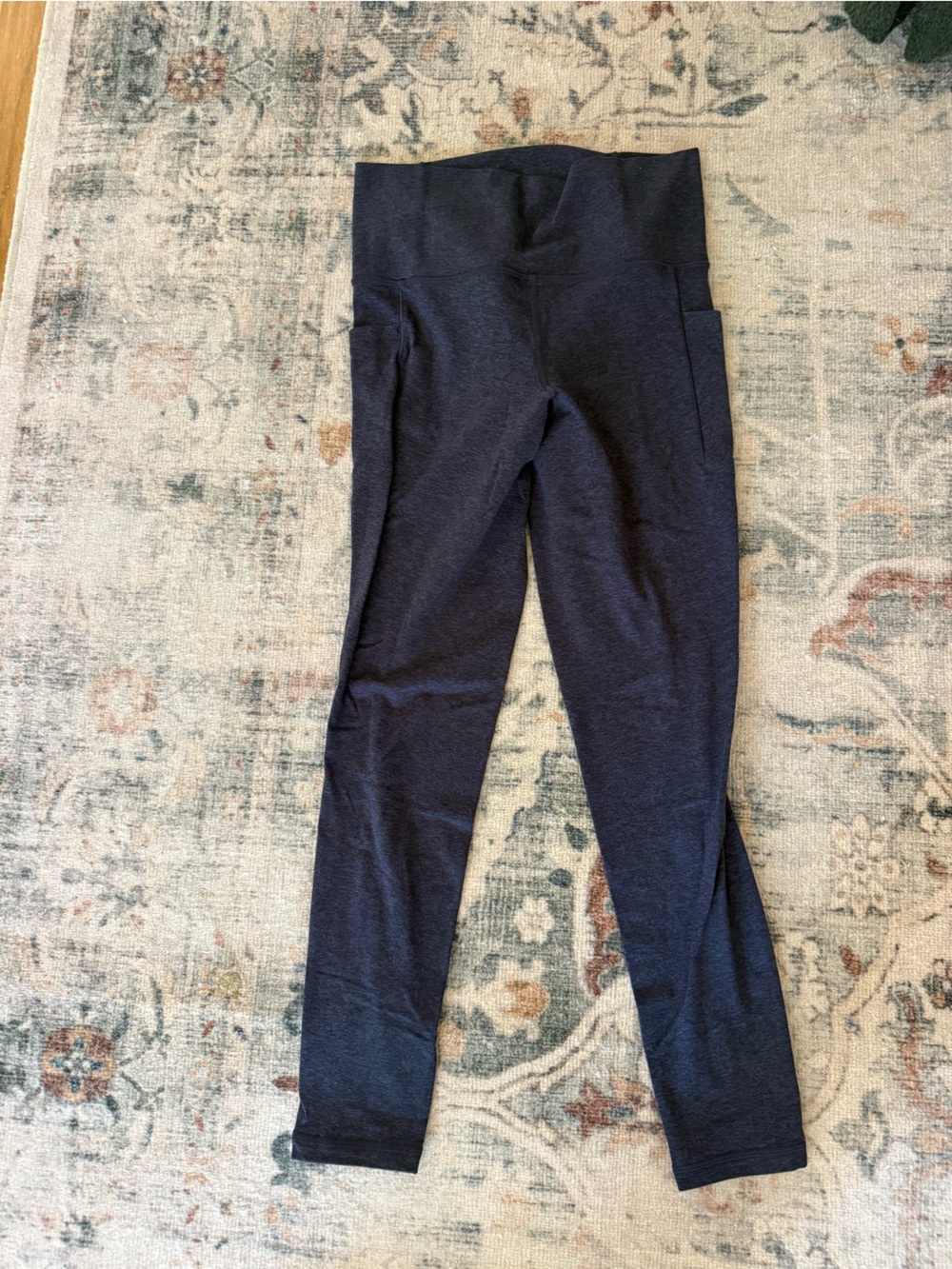 Athleta heathered Navy Blue Leggings